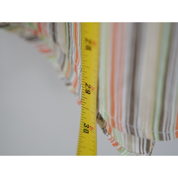 Button‎ Up Shirt Striped Multicolor Size Large Long Sleeve Men Geoffrey Beene - Picture 5 of 6